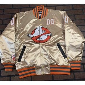 GHOST BUSTERS 00 Headgear Classics Streetwear Gold Jacket~Never Worn~L 2XL